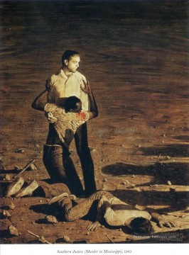 Norman Rockwell Painting - southern justice murder in mississippi 1965 Norman Rockwell